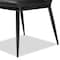 Baxton Studio Darcell Modern Black Faux Leather Upholstered Dining Chair 146-8789 - alternate 3